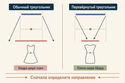 Один термин описывает два противоположных направления пропорций, поэтому рекомендации к платью тоже различаются.
