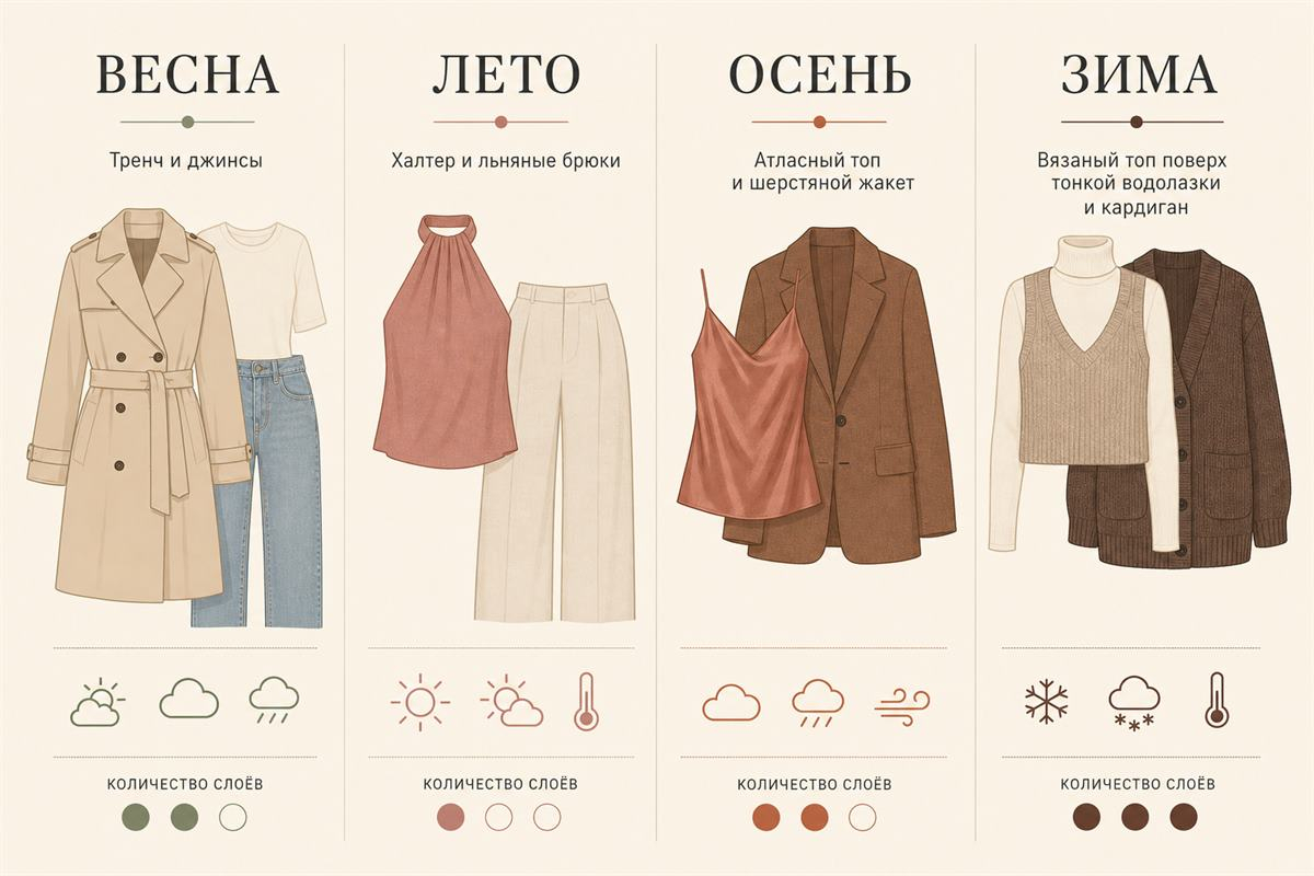 Сезон меняет слой, но не пропорцию.