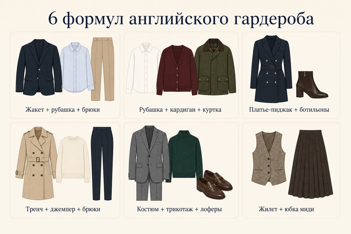 Шесть формул показывают, как менять степень строгости, сохраняя английский характер.