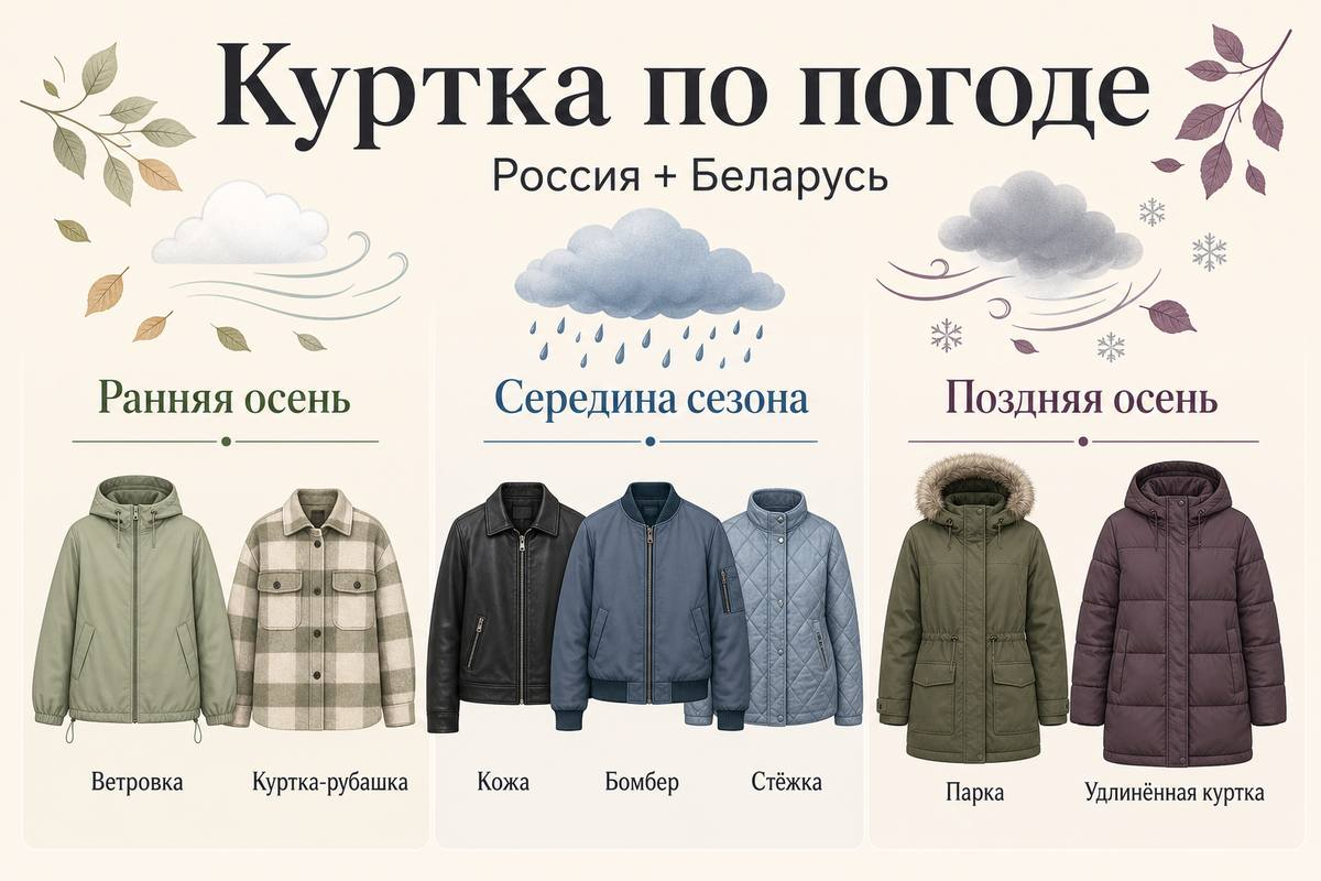 Крой меняется вместе с погодой.