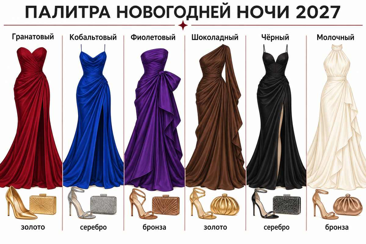 Цветовая карта показывает, какой металл поддерживает каждый оттенок.