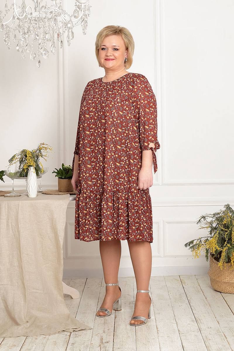 Соджи 522 кирпичный | Платье Соджи купить за 98.82BYN