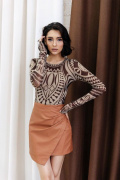Totallook LY2022Skirt Brown