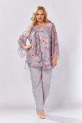 Элль-стиль 2460 серый_розовый_принт