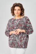 Bliss 9415 белый_красный_черный_цветы