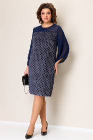 Платье,VOLNA 1393 графитово-синий