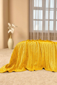 Плед,Romgil РВ0068-ШЕ6 солнечно-желтый