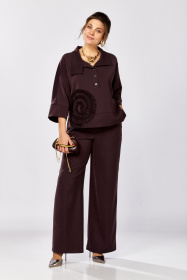 Блуза, Брюки,ZigzagStyle 559-2 сливовый