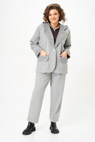 Брюки, Жакет,Michel chic 1437/1 призрачный_серый