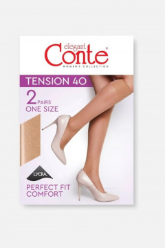 Conte Elegant Tension_40_гольфы_ (2_пары)_ 23-25_Bronz