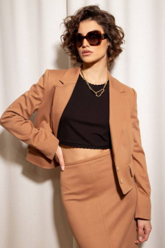 Жакет Nova Line 10420 бежевый - фото 1