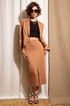 Жакет Nova Line 10420 бежевый - фото 3