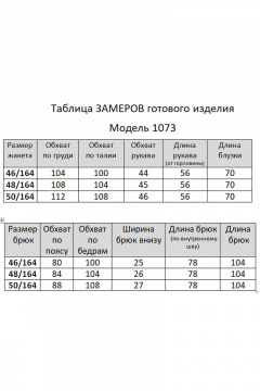 Блуза, брюки Мишель стиль 1073/1 лиловый - фото 3