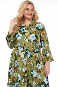 Платье Celentano lite 5004.2 оливковый - фото 3