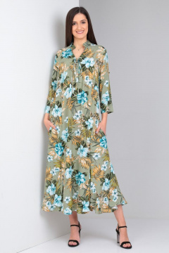 Платье Celentano lite 5001.1 оливковый - фото 1