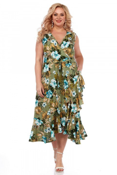 Платье Celentano lite 5007.2 оливковый - фото 4