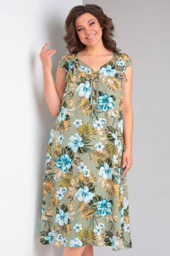 Платье Celentano lite 5013.1 оливковый - фото 5