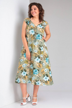 Платье Celentano lite 5013.1 оливковый - фото 3