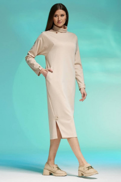 Платье Faufilure С1412 бежевый - фото 3