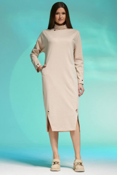 Платье Faufilure С1412 бежевый - фото 2