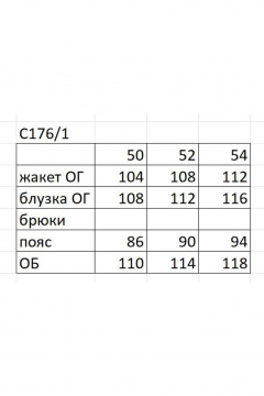 Блуза, брюки, жакет Ольга Стиль С-176/1 васильковый - фото 4