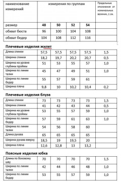 Блуза, жилет, юбка Мода Юрс 2766 василек_цветы - фото 5