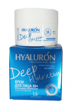 Крем для лица Belkosmex HYALURON Deep Hydration Крем для лица 50+ - фото 1