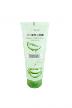 Маска для лица LIV DELANO Green Care Маска-трехминутка для лица SOS-увлажнение с гелем Алоэ Вера - фото 1