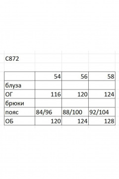 Блуза, брюки Ольга Стиль С-872 серый_черный - фото 4