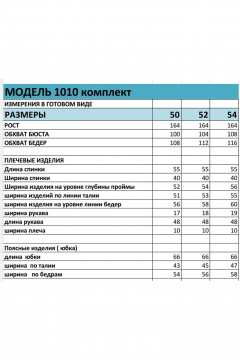 Блуза, юбка БагираАнТа 1010 - фото 5