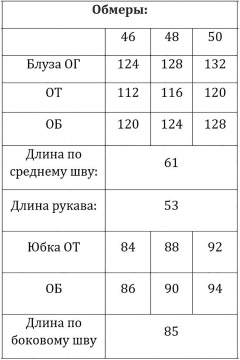 Блуза, юбка Verita 2350 черный+зебра - фото 5