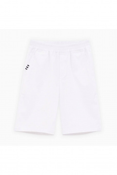 Шорты из твила для девочки с карманами и репсовой тесьмой Bell Bimbo 251232 белый - фото 1