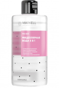 Мицеллярная вода MARKELL PRO-BIO Мицеллярная вода 5в1 - фото 1