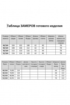 Брюки, жакет Твой имидж 2119 небесно-голубой - фото 4