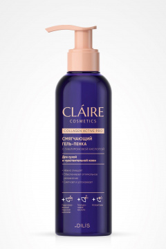 Пенка для умывания Claire Cosmetics Collagen Active Pro Гель-пенка Смягчающий 195мл - фото 1