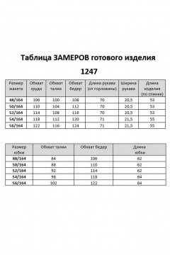 Жакет, юбка Мишель стиль 1247 голубой - фото 4