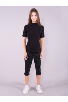 Капри 8 Марта 144680- 5С5129Д40-158,164 набивной_черный - фото 1