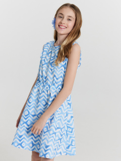 Сарафан Mark Formelle 177743/24-33355П-9 зигзаги_на_белом - фото 1