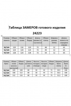 Брюки, жакет Aira Style 24223 голубой - фото 5