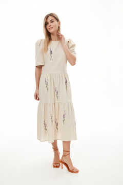 Платье NiV NiV fashion 451 песочный - фото 2