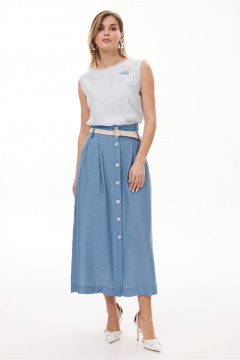 Юбка NiV NiV fashion 453 стальной-синий - фото 1