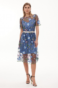 Платье NiV NiV fashion 455 синий - фото 1