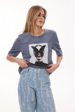 Брюки NiV NiV fashion 464 джинс_голубой - фото 4