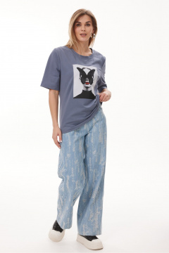 Брюки NiV NiV fashion 464 джинс_голубой - фото 1