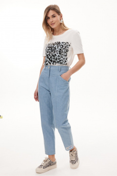 Футболка NiV NiV fashion 474 молочный - фото 5