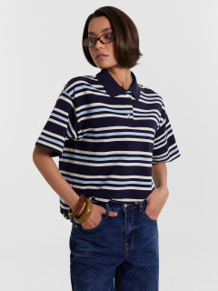 Футболка Mark Formelle 112895/24-32901П-11 полоски_на_т.синем - фото 5