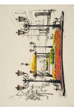 Полотенце Belaruski Len 22С142-ШР+К/п.р. 1 Аллея фонарей - фото 1