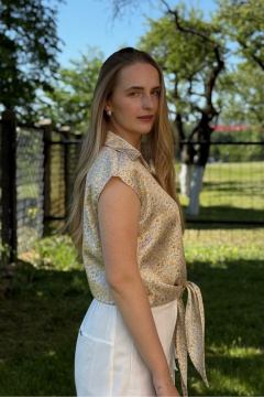 Блуза LIZET М_427 желтый - фото 3