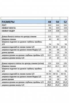 Накидка, платье Mubliz 253 белый-сетка - фото 3