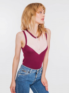 Боди Mark Formelle 582041/19-5767-1 бордовый_пыльная_роза - фото 5